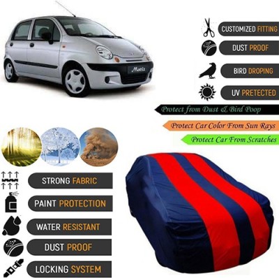 CREEPER Car Cover For Daewoo Matiz (With Mirror Pockets)(Blue, Red, For 2018, 2019 Models)