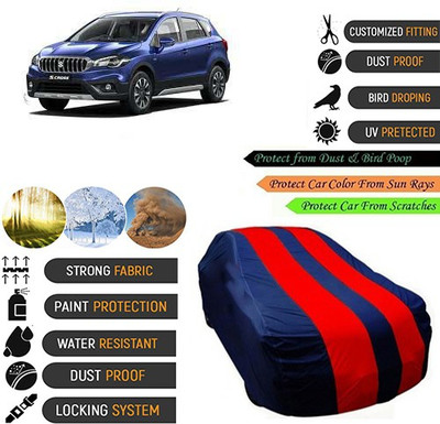 CREEPER Car Cover For Maruti Suzuki S-Cross (With Mirror Pockets)(Blue, Red, For 2018, 2019 Models)