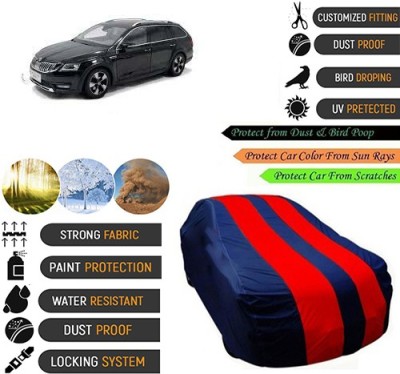CREEPER Car Cover For Skoda Octavia Combi (With Mirror Pockets)(Blue, Red, For 2018, 2019 Models)