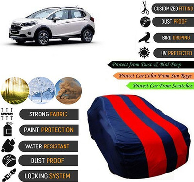 Bristle Car Cover For Honda WRV (With Mirror Pockets)(Blue, Red, For 2018, 2019 Models)