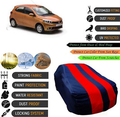 Bristle Car Cover For Tata Tiago (With Mirror Pockets)(Blue, Red, For 2018, 2019 Models)