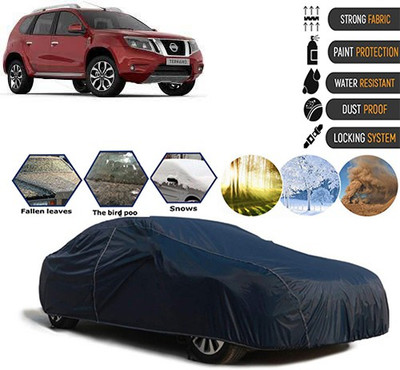 Bristle Car Cover For Nissan Terrano (Without Mirror Pockets)(Blue, For 2018, 2019 Models)