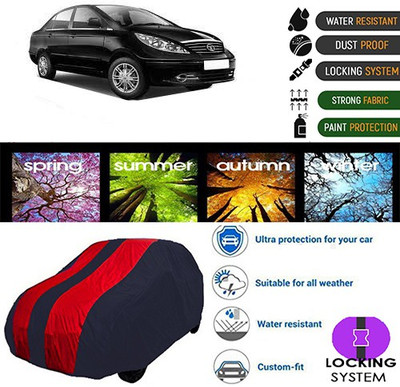 CREEPER Car Cover For Tata Manza (With Mirror Pockets)(Maroon, Blue, For 2018, 2019 Models)