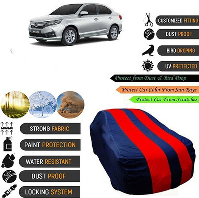 Bristle Car Cover For Honda Amaze (Without Mirror Pockets)(Blue, Red, For 2018, 2019 Models)