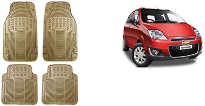 Autofetch Rubber Standard Mat For  Chevrolet Spark(Beige)