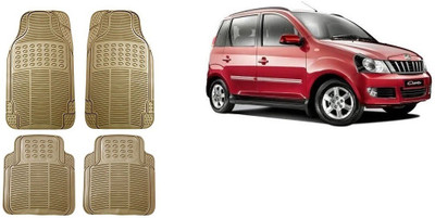 Autofetch Rubber Standard Mat For  Mahindra Quanto(Beige)