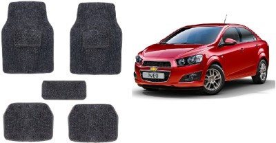 Autofetch Rubber Standard Mat For  Chevrolet Aveo(Black)