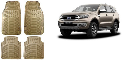 Autofetch Rubber Standard Mat For  Ford Endeavour(Beige)