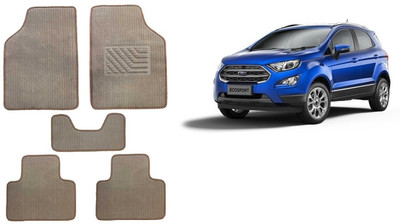 Autofetch Rubber Standard Mat For  Ford Ecosport(Beige)