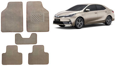 Autofetch Rubber Standard Mat For  Toyota Corolla Altis(Beige)
