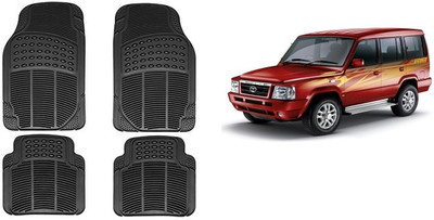 Autofetch Rubber Standard Mat For  Tata Sumo(Black)