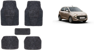 Autofetch Rubber Standard Mat For  Hyundai Santro(Black)