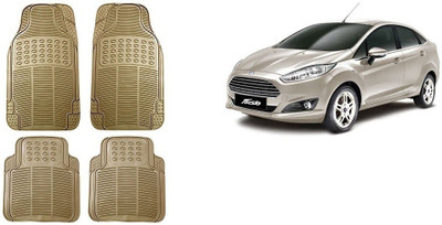 Autofetch Rubber Standard Mat For  Ford New Fiesta(Beige)
