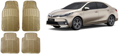 Autofetch Rubber Standard Mat For  Toyota Corolla Altis(Beige)