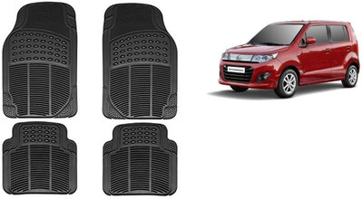 Autofetch Rubber Standard Mat For  Maruti Suzuki WagonR Stingray(Black)