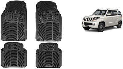 Autofetch Rubber Standard Mat For  Mahindra TUV-300(Black)