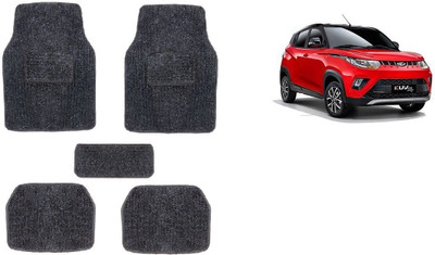 Autofetch Rubber Standard Mat For  Mahindra KUV100(Black)