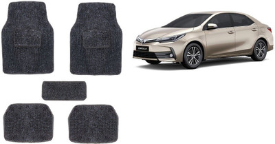 Autofetch Rubber Standard Mat For  Toyota Corolla Altis(Black)