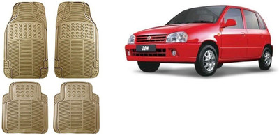 Autofetch Rubber Standard Mat For  Maruti Suzuki Zen(Beige)