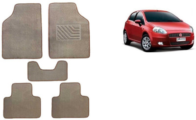 Autofetch Rubber Standard Mat For  Fiat Punto(Beige)