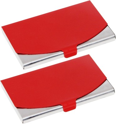 OFIXO 10 Card Holder(Set of 1, Red)