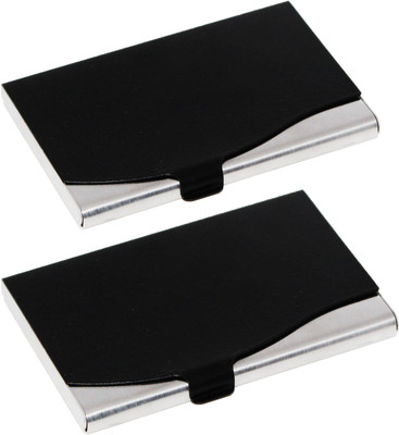 OFIXO 10 Card Holder(Set of 2, Black)