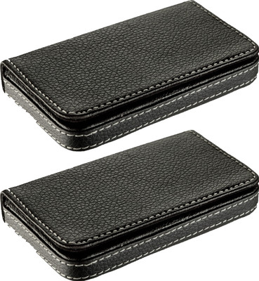 OFIXO 10 Card Holder(Set of 2, Black)