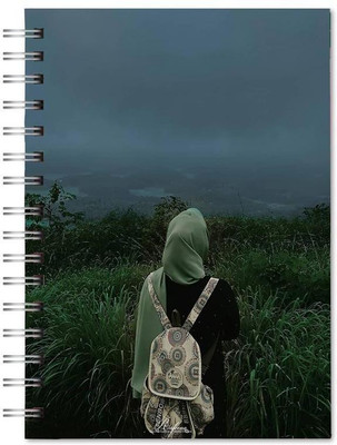 Family store spiral Pad Regular Notebook single Rule 300 Pages(Multicolor)
