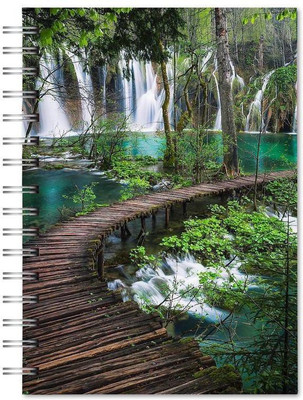 Family store spiral Pad Regular Notebook single Rule 300 Pages(Multicolor)