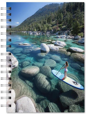 Family store spiral Pad Regular Notebook single Rule 300 Pages(Multicolor)