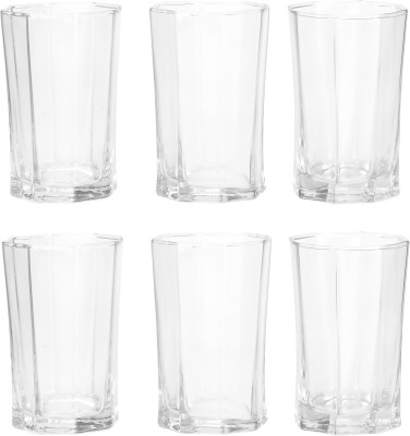 Somil (Pack of 6) Multipurpose Drinking Glass -B1742 Glass Set Water/Juice Glass(200 ml, Glass, Clear)