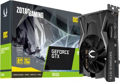 ZOTAC NVIDIA GAMING GeForce GTX 1650 OC Edition 4 GB GDDR5 Graphics Card