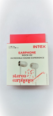Intex Rock-02 Wired Headset(White, In the Ear)