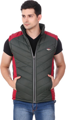 KLAXXY Sleeveless Solid Men's Jacket