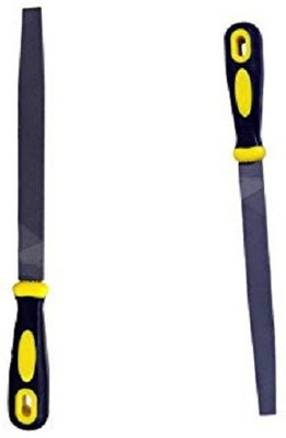 JON BHANDARI Flat File Rough Bastard with PVC Handle- 12 inch Knife Sharpening Steel(Steel)