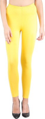 SPIFFY Ankle Length  Western Wear Legging(Yellow, Solid)