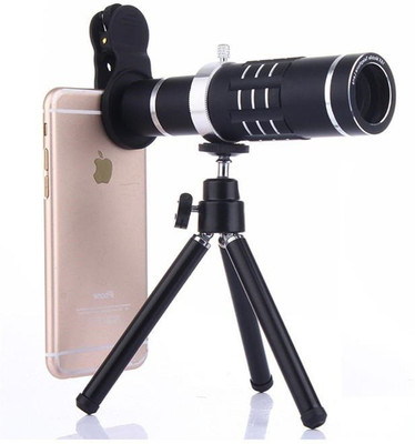 EWELL 18X Manual Focus ZOOM Monocular Telephoto Cell Phone Lens Black-b Mobile Phone Lens