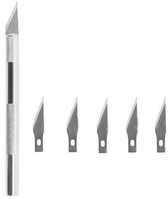 Fedus NA Metal Grip Hand-held Paper Cutter(Set Of 1, Silver)