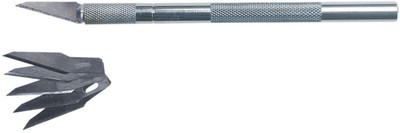 Tech-X NA Metal Grip Hand-held Paper Cutter(Set Of 1, Silver)
