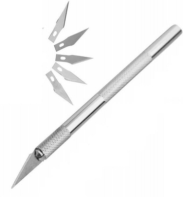Fedus NA Metal Grip Hand-held Paper Cutter(Set Of 1, Silver)