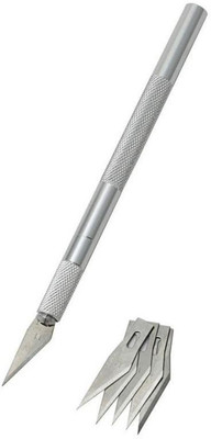 Fedus NA Metal Grip Hand-held Paper Cutter(Set Of 1, Silver)