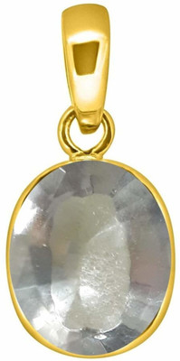 TEJVIJ AND SONS 12.50 ratti sphatik Gold-plated Quartz Metal