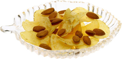 AFAST New Design Leave Shape Glass Plate (Microwave Safe) Dinner Plate(Microwave Safe)