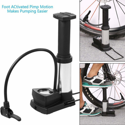51 Off On Ajod Floor Pump With Gauge Floor Bicycle Floor Pump