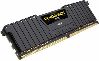 Corsair Vengeance LPX DDR4 16 GB PC (1 x 16GB) 3200MHz C16 Desktop RAM (CMK16GX4M1E3200C16)(Black)