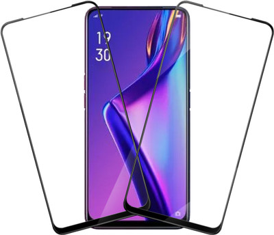 HUPSHY Edge To Edge Tempered Glass for OPPO F11 Pro, OPPO K3, Realme X(Pack of 2)