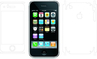 Mudshi Front and Back Screen Guard for Apple Iphone 3G(Pack of 2)