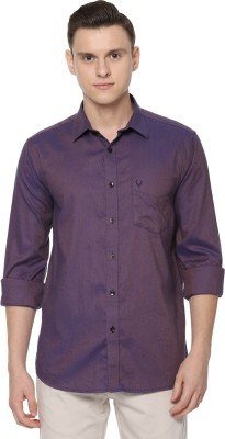 Allen Solly Men Self Design Casual Purple Shirt