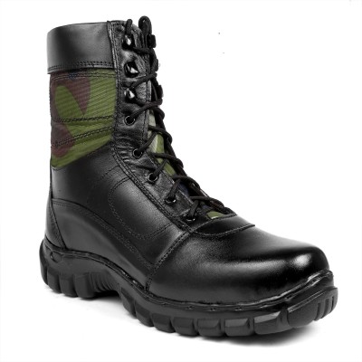 AFORD Leather Boots/ Combat Boots/Unique Boots Shoes For Men's Boots For Men(Black)