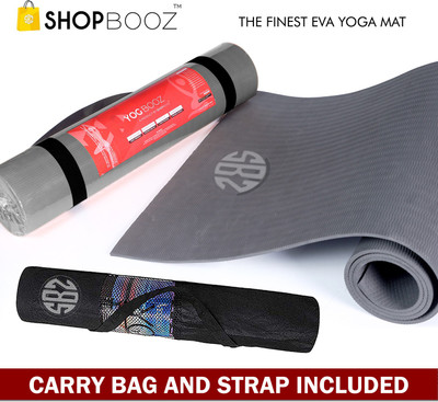 SHOPBOOZ BOOZ6MMGREYBOTH Grey 6 mm Yoga Mat